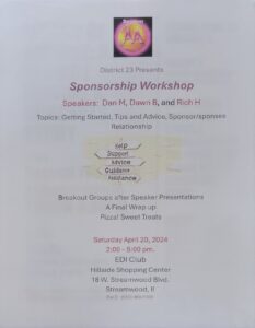 District 23 Sponsorship Workshop @ EDI Club Hillside Shopping Center | Streamwood | Illinois | United States
